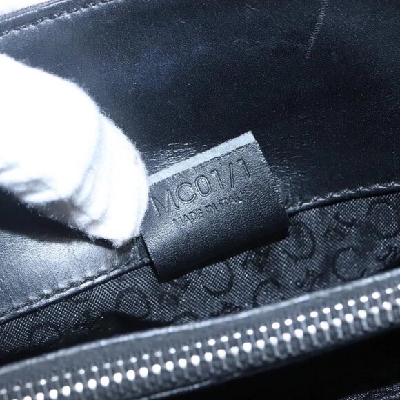 CELINE C Macadam Canvas Hand Bag Black Auth sw213 - Picture 13 of 16